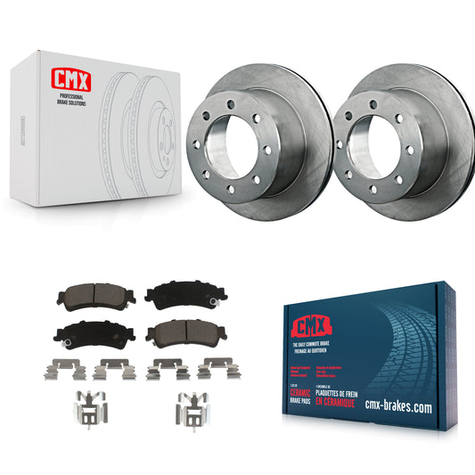 [Arrière] Kit de Disque et plaquette (céramique) de frein pour 2001 Chevrolet Silverado 3500 GMC Sierra K8C-101827