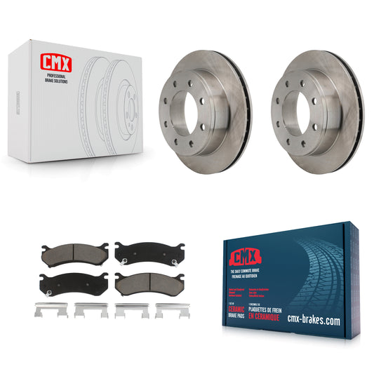 [Arrière] Kit de Disque et plaquette (céramique) de frein pour Chevrolet Silverado 2500 HD GMC Sierra Hummer H2 1500 Suburban Yukon XL Avalanche Classic K8C-101835