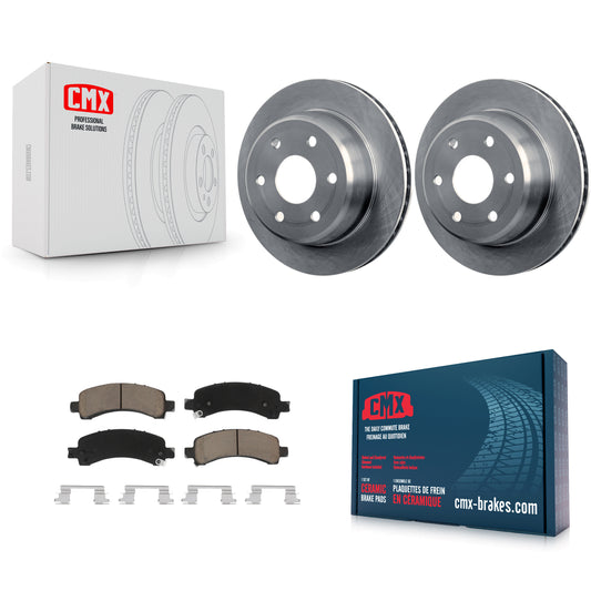 [Arrière] Kit de Disque et plaquette (céramique) de frein pour Chevrolet Tahoe GMC Suburban 1500 Yukon Avalanche XL Express Cadillac Escalade Savana K8C-101839