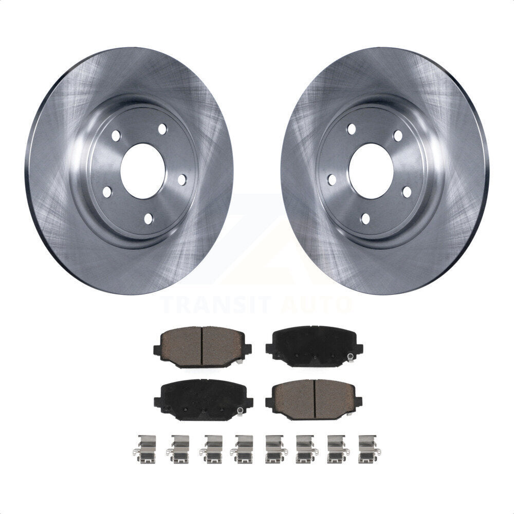 [Arrière] Kit de Disque et plaquette (céramique) de frein pour Dodge Grand Caravan Journey Chrysler Town & Country Ram C/V Volkswagen Routan K8C-101840 par Transit Auto