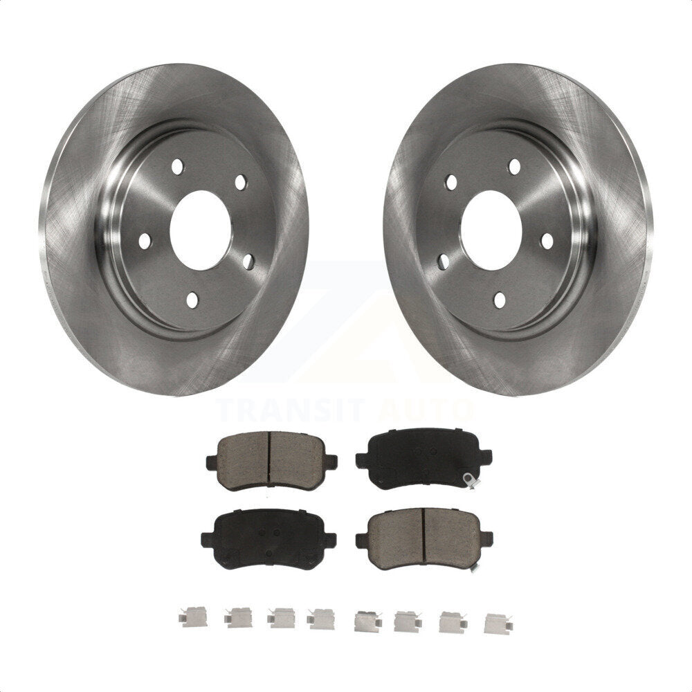 [Arrière] Kit de Disque et plaquette (céramique) de frein pour Dodge Grand Caravan Chrysler Town & Country Journey Volkswagen Routan Ram C/V K8C-101842 par Transit Auto