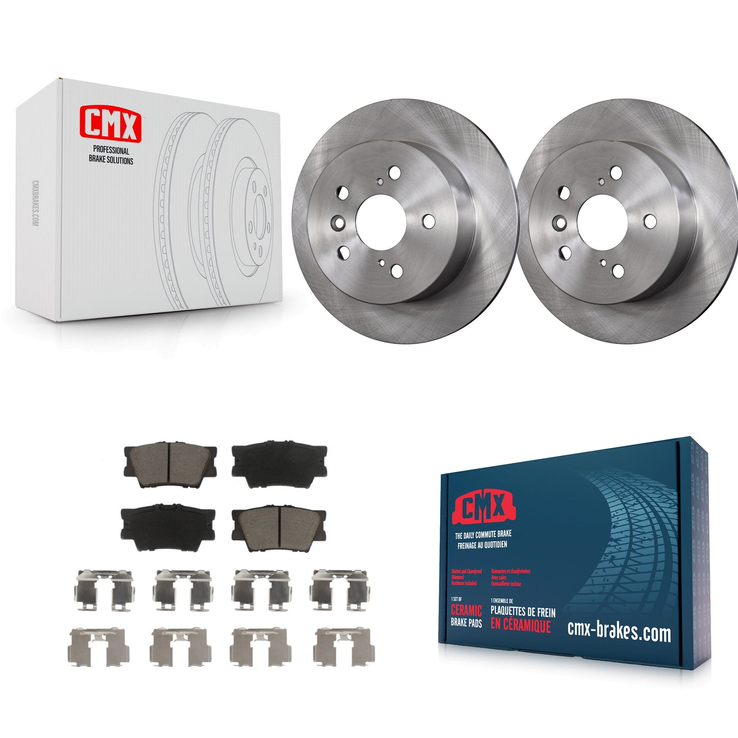 [Arrière] Kit de Disque et plaquette (céramique) de frein pour Toyota Camry Lexus ES350 Avalon ES300h K8C-101847