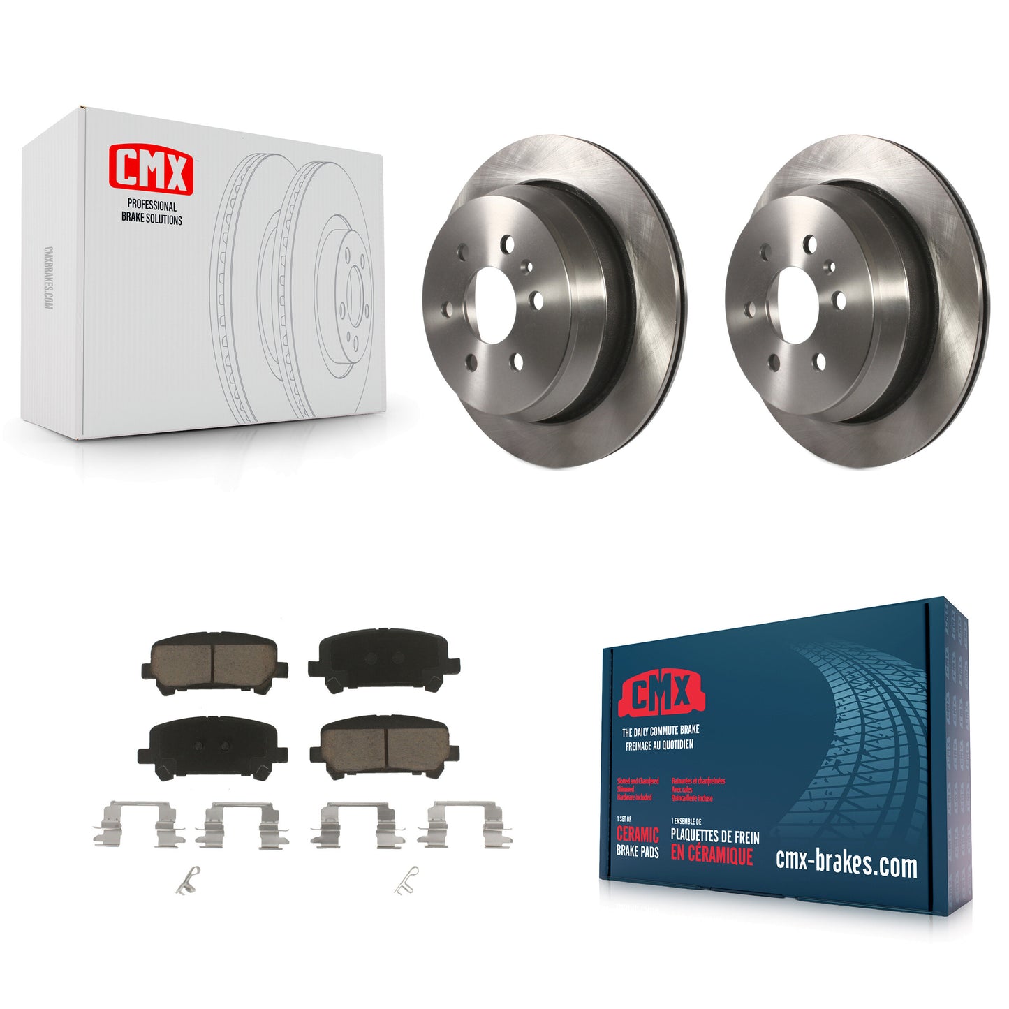 [Arrière] Kit de Disque et plaquette (céramique) de frein pour 2015-2020 Chevrolet Colorado GMC Canyon K8C-101858