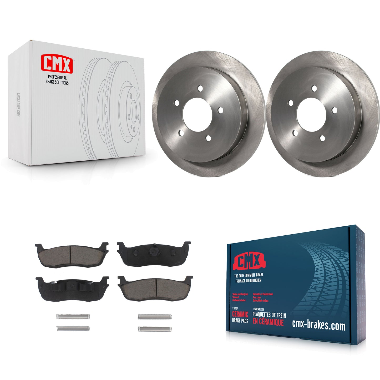 [Arrière] Kit de Disque et plaquette (céramique) de frein pour Ford F-150 Expedition Lincoln Navigator Heritage Blackwood K8C-101867