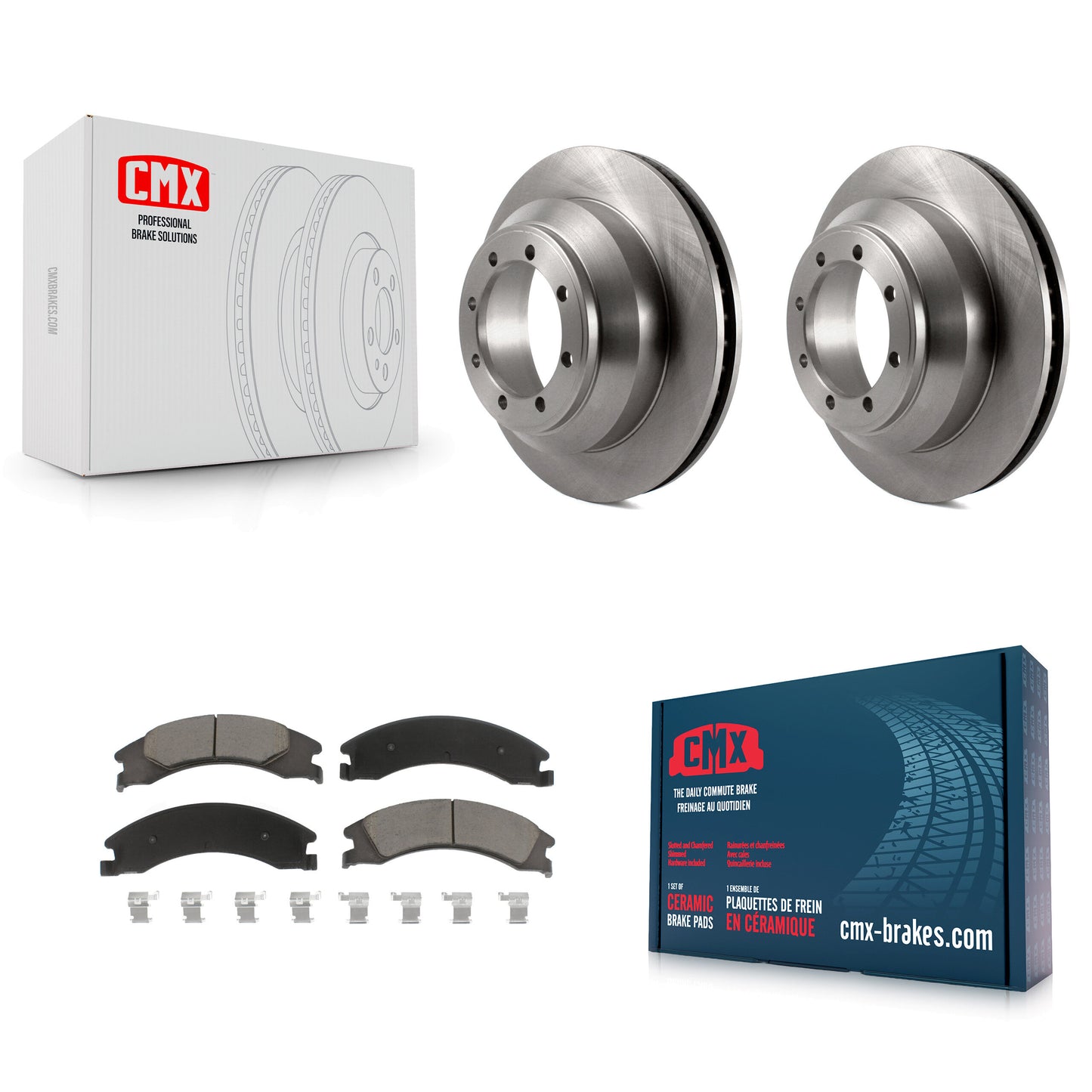 [Arrière] Kit de Disque et plaquette (céramique) de frein pour Ford E-350 Super Duty Econoline avec Dual Wheels K8C-101872