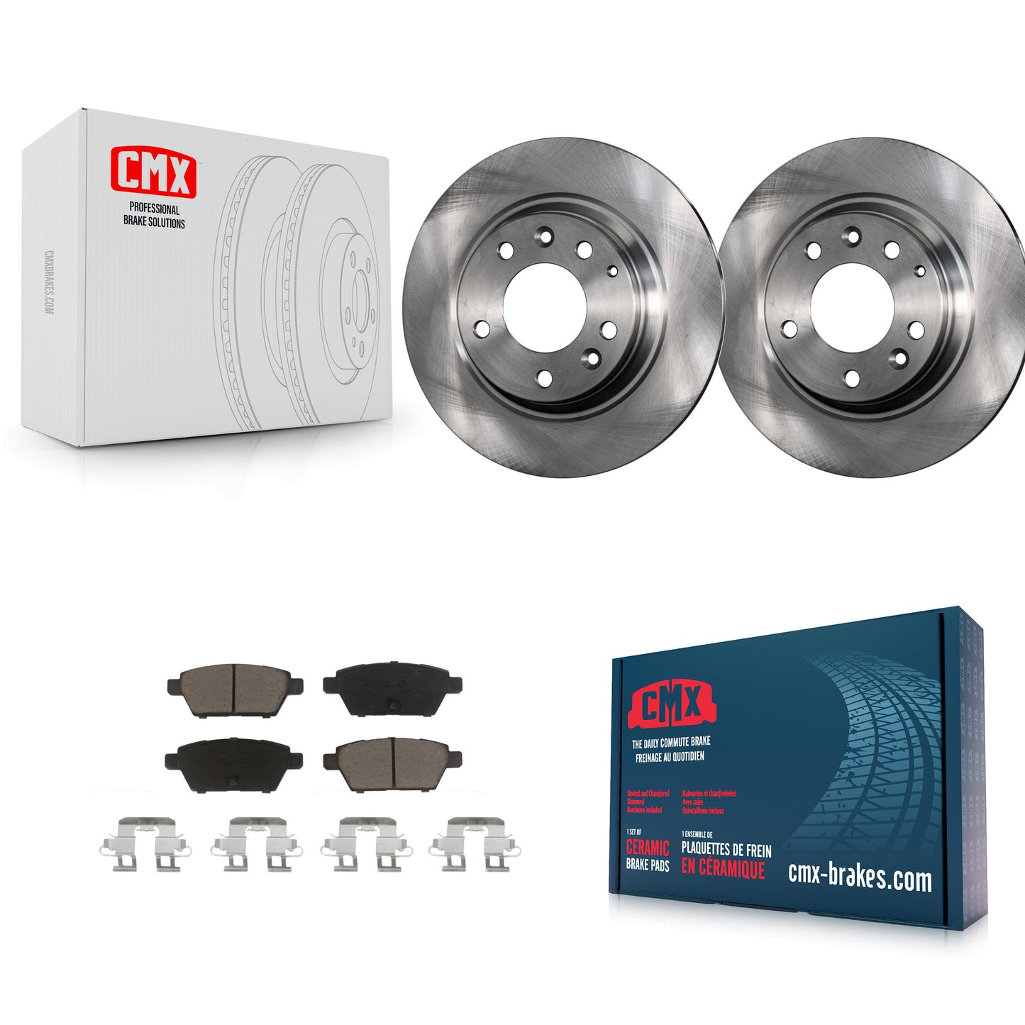 [Arrière] Kit de Disque et plaquette (céramique) de frein pour Ford Fusion Mazda 6 Lincoln MKZ Mercury Milan Zephyr K8C-101898