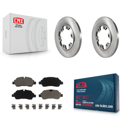 [Arrière] Kit de Disque et plaquette (céramique) de frein pour 2015-2019 Ford Transit-350 HD avec 6 Lug Wheels K8C-101933