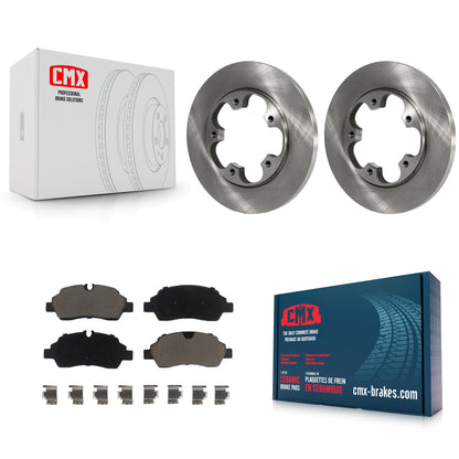 [Arrière] Kit de Disque et plaquette (céramique) de frein pour Ford Transit-250 Transit-350 Transit-150 HD avec 5 Lug Wheels K8C-101934