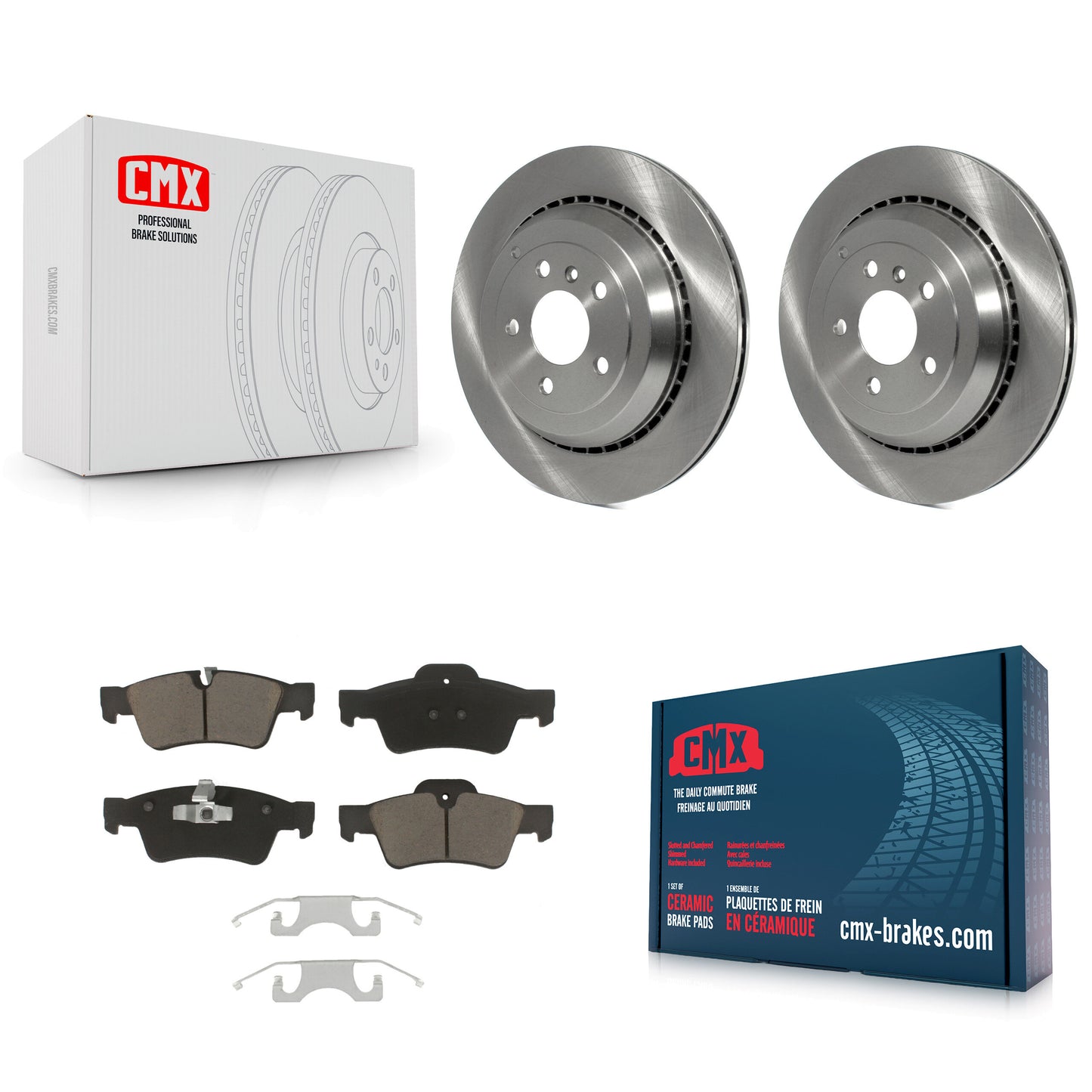 [Arrière] Kit de Disque et plaquette (céramique) de frein pour Mercedes-Benz ML350 GL450 R350 GL550 GL350 ML500 ML550 GL320 R500 R320 K8C-101939
