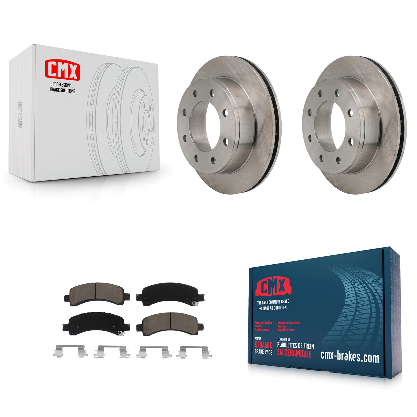 [Arrière] Kit de Disque et plaquette (céramique) de frein pour Chevrolet Express 2500 GMC 3500 Savana K8C-101941