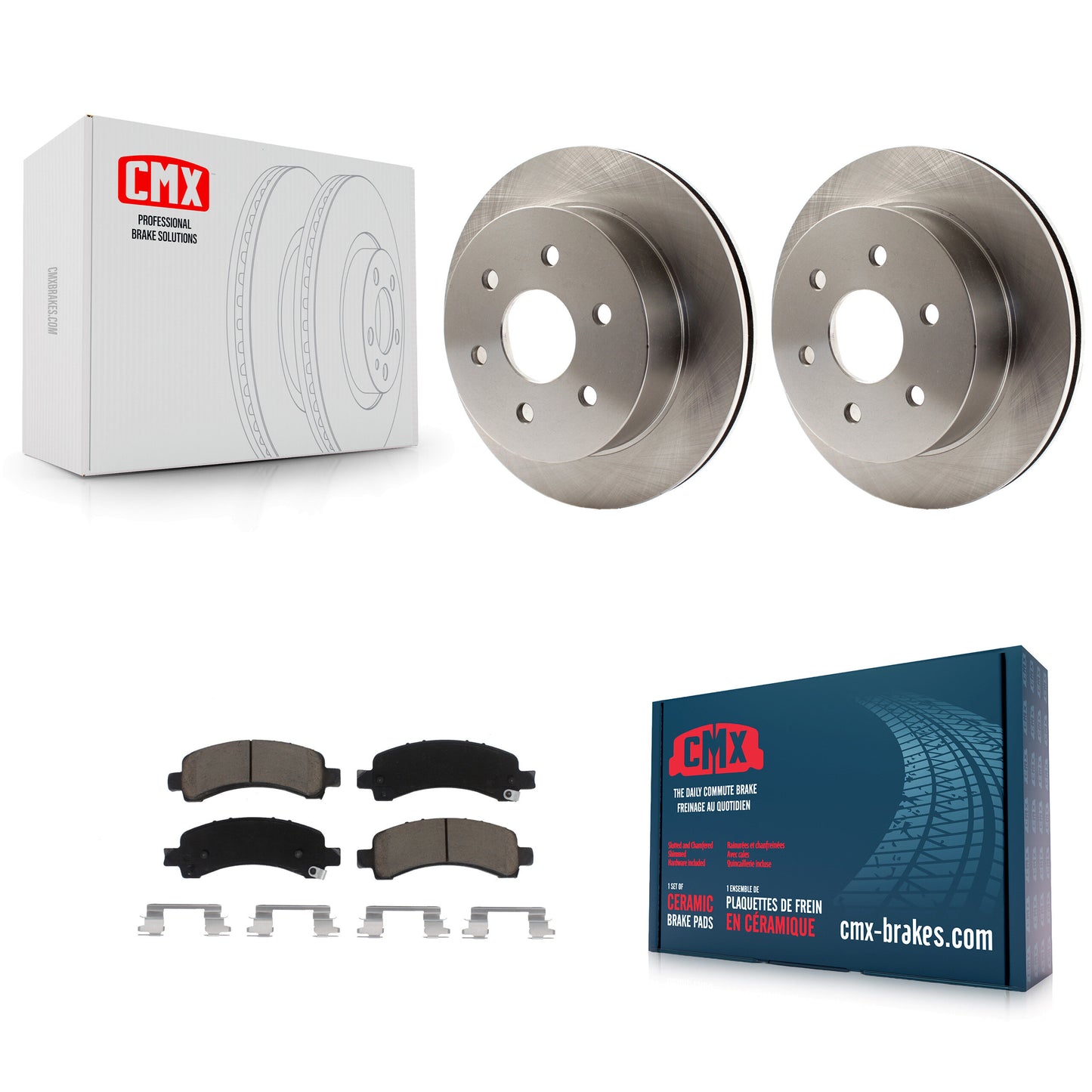 [Arrière] Kit de Disque et plaquette (céramique) de frein pour Chevrolet Express 2500 GMC Savana K8C-101943