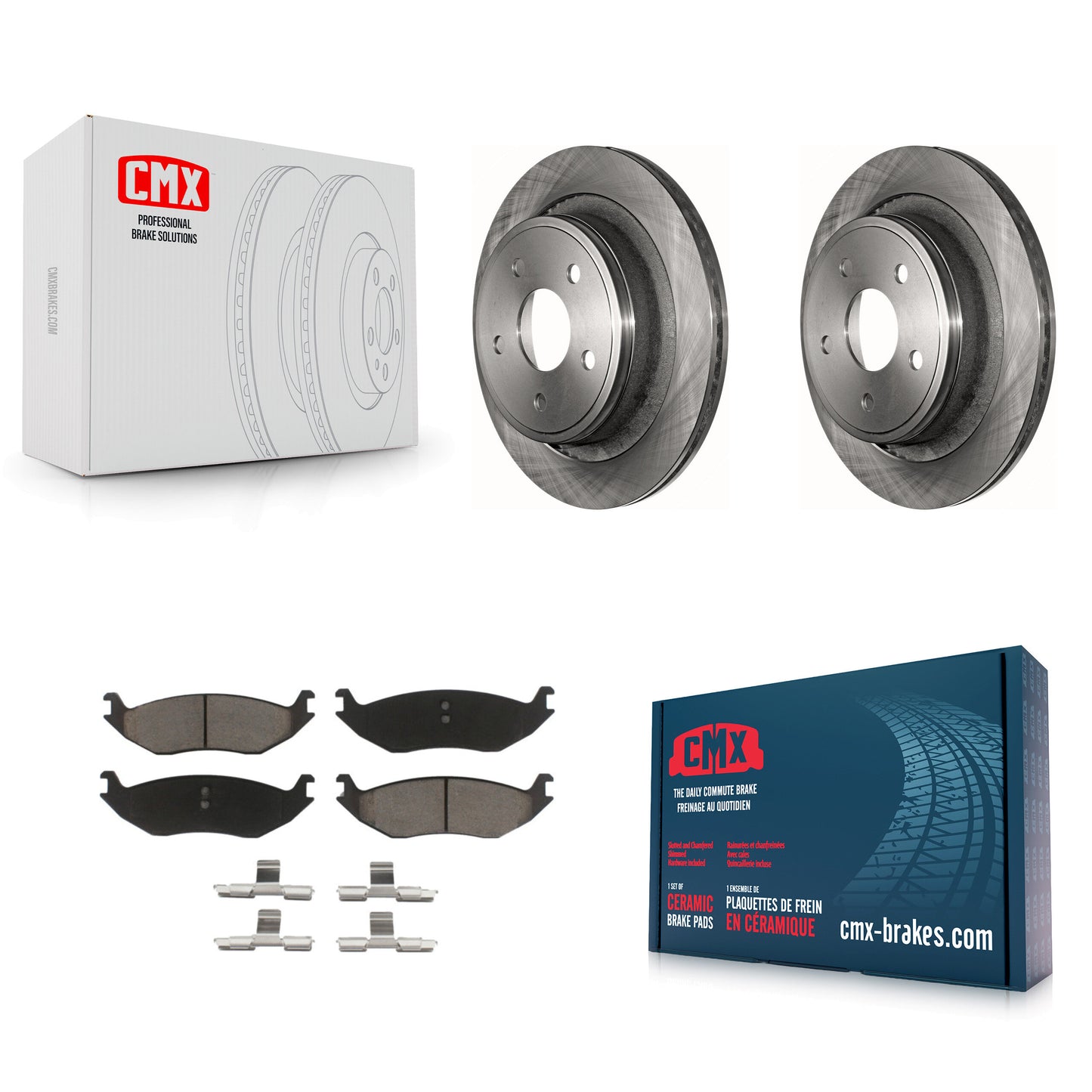 [Arrière] Kit de Disque et plaquette (céramique) de frein pour Ram 1500 Dodge Durango Classic Chrysler Aspen K8C-101959