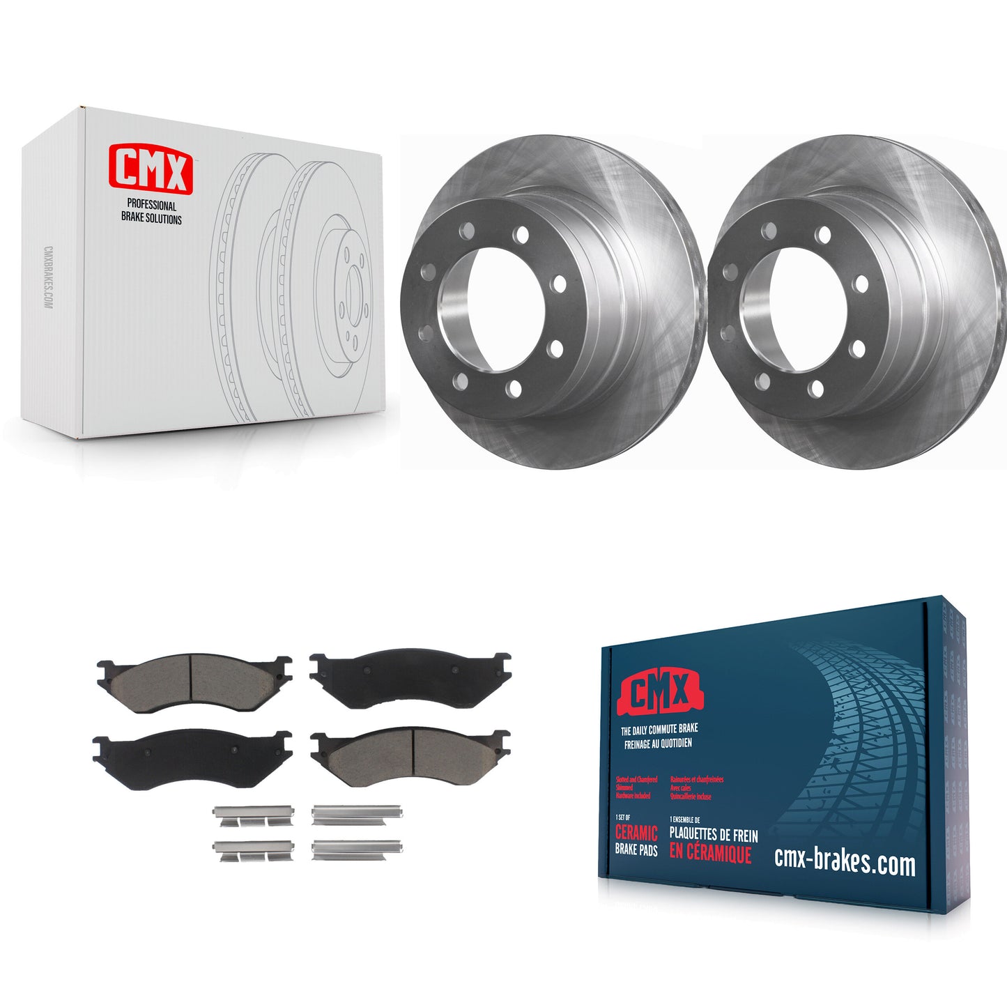 [Arrière] Kit de Disque et plaquette (céramique) de frein pour Dodge Ram 2500 1500 3500 K8C-101960