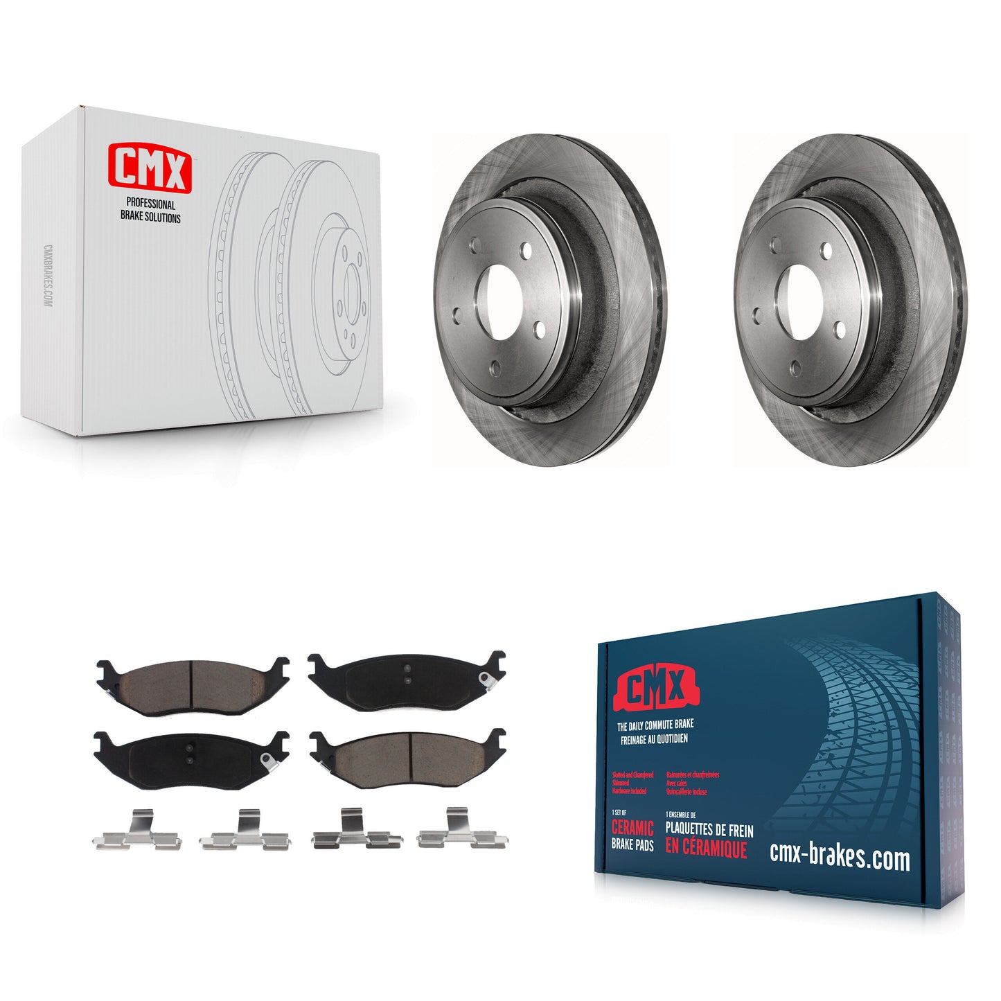 [Arrière] Kit de Disque et plaquette (céramique) de frein pour Dodge Ram 1500 K8C-101961