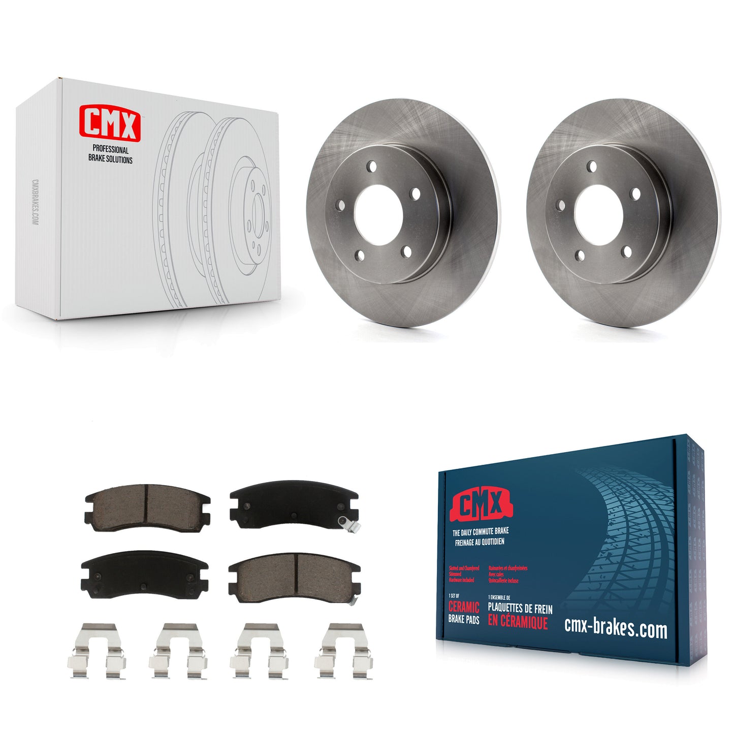 [Arrière] Kit de Disque et plaquette (céramique) de frein pour Cadillac DeVille Buick Park Avenue Eldorado Seville Riviera Oldsmobile Aurora Allante Toronado K8C-101966