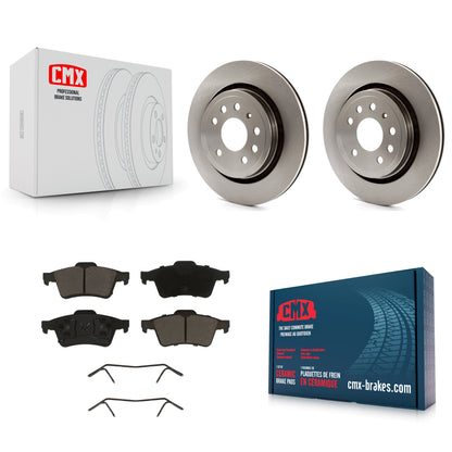 [Arrière] Kit de Disque et plaquette (céramique) de frein pour 2003 Saab 9-3 Sedan avec Vented Rotor K8C-101988