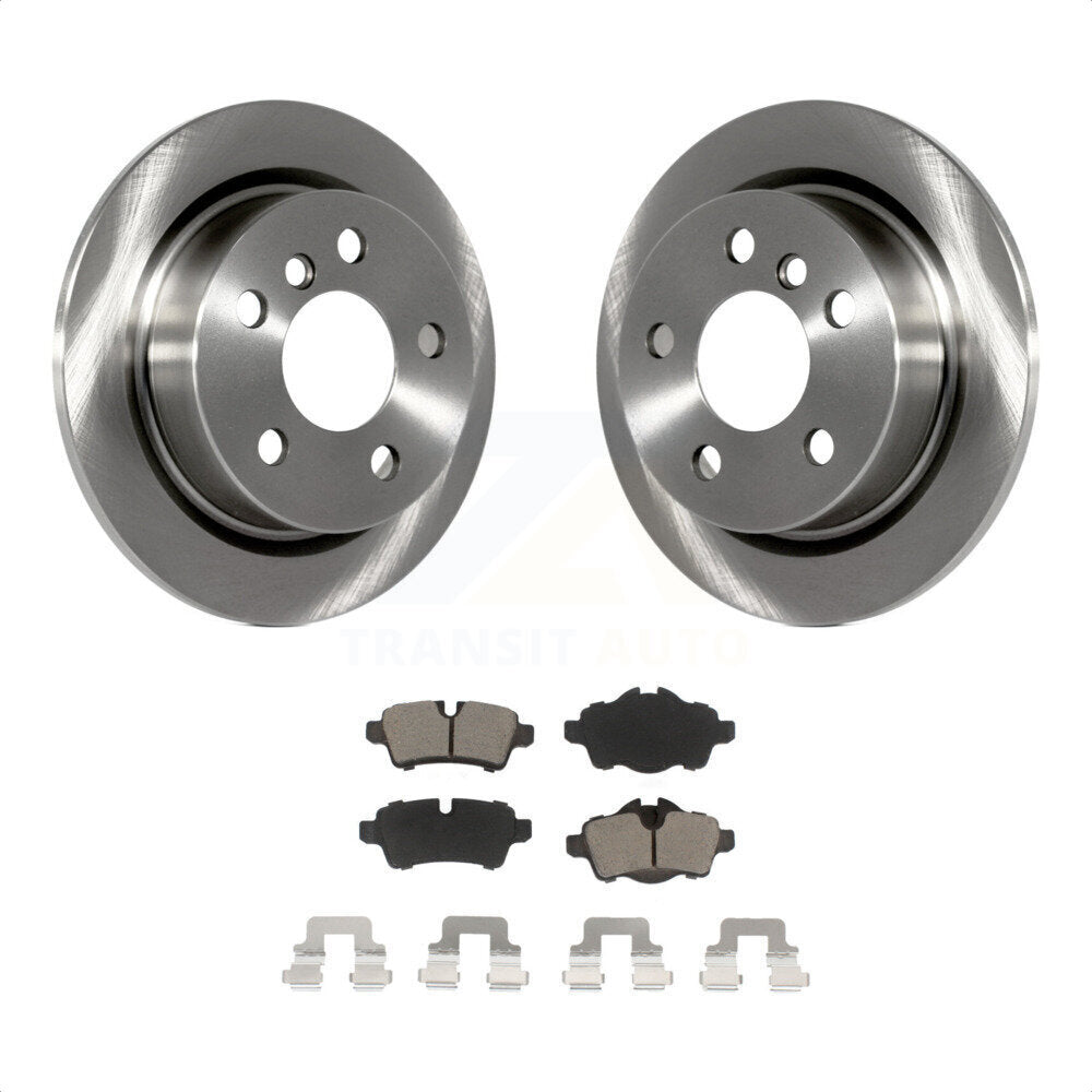 [Arrière] Kit de Disque et plaquette (céramique) de frein pour 2014 Mini Cooper avec 5 Lug Wheels K8C-101997 par Transit Auto