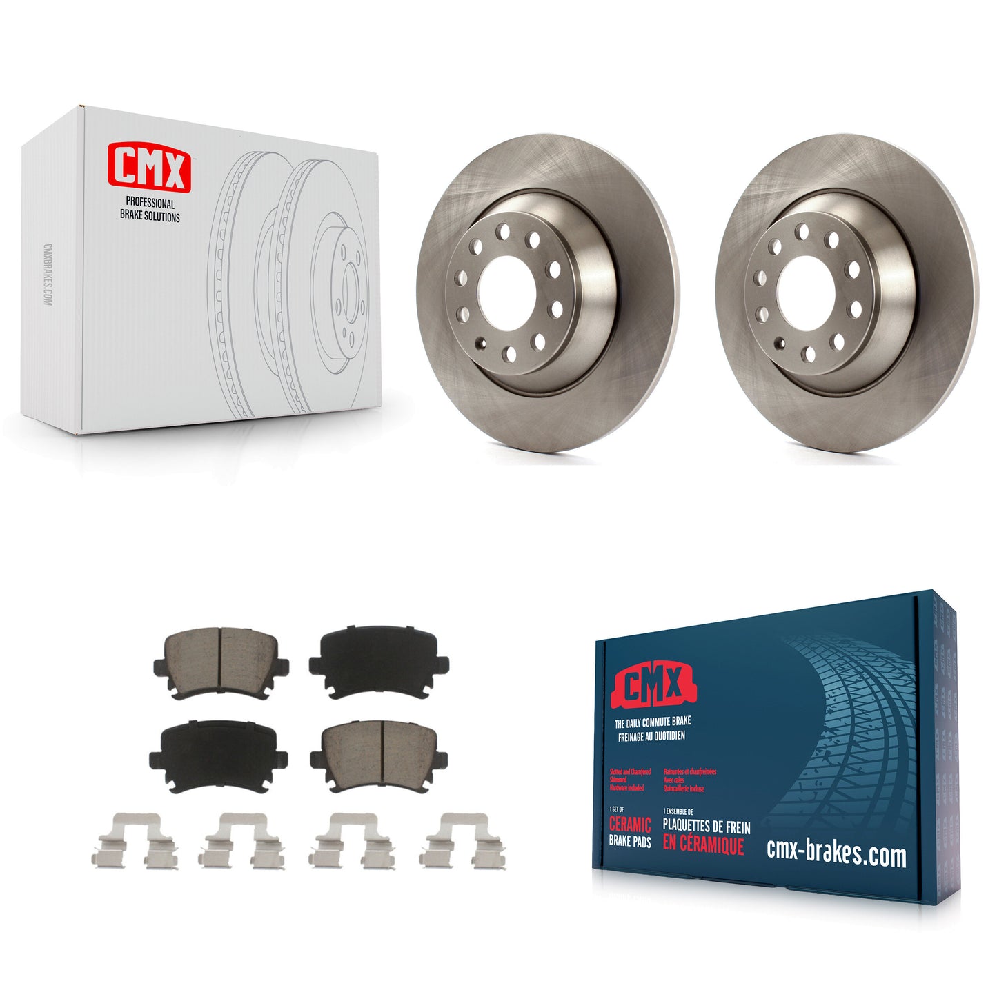 [Arrière] Kit de Disque et plaquette (céramique) de frein pour Audi A6 Quattro avec 302mm Diameter Rotor K8C-102005