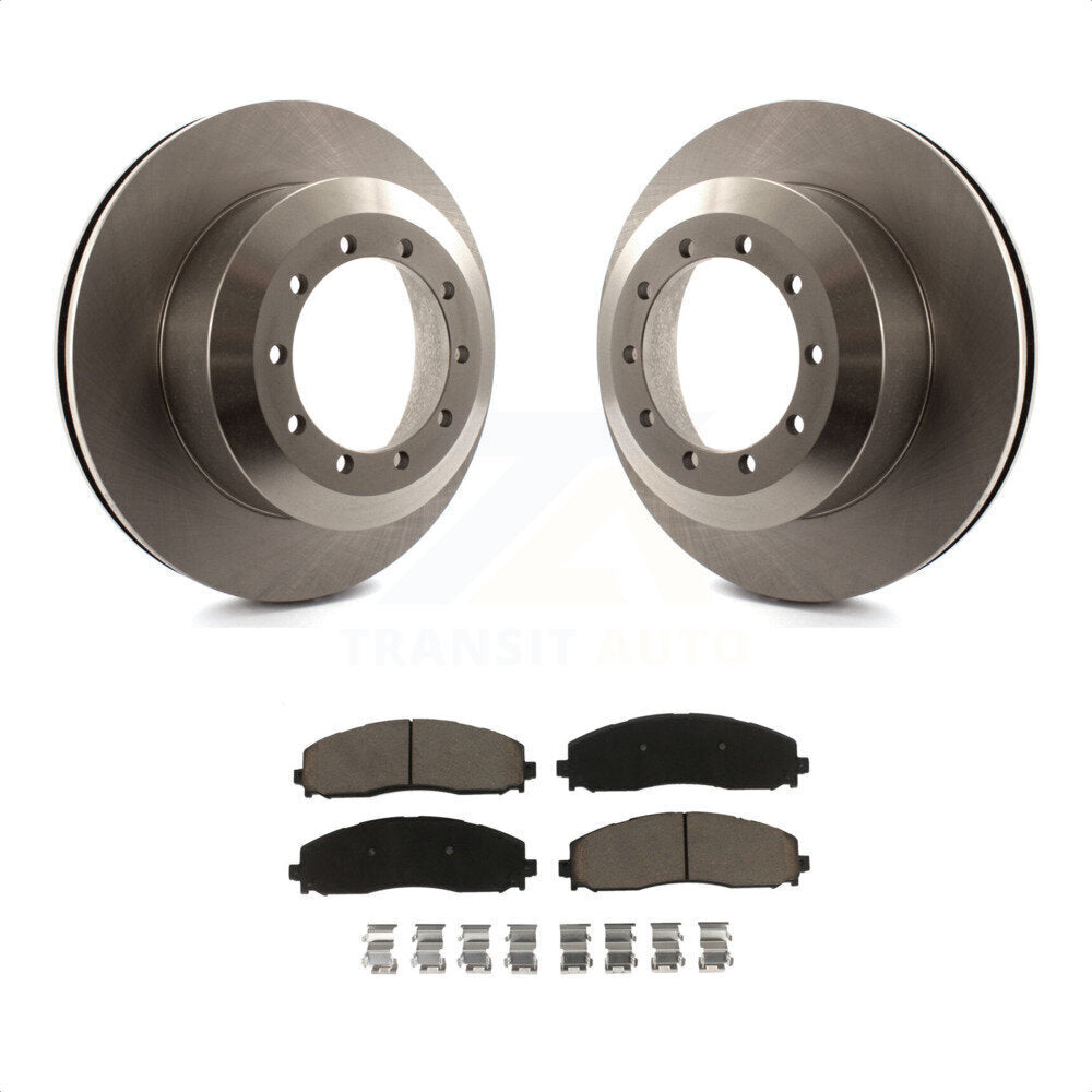 [Arrière] Kit de Disque et plaquette (céramique) de frein pour 2015-2016 Ford F-350 Super Duty Cab & Chassis K8C-102036 par Transit Auto