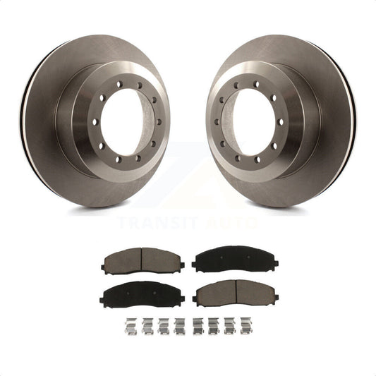 [Arrière] Kit de Disque et plaquette (céramique) de frein pour 2015-2016 Ford F-350 Super Duty Cab & Chassis K8C-102036 par Transit Auto