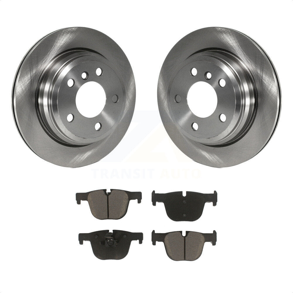 [Arrière] Kit de Disque et plaquette (céramique) de frein pour 2016 BMW 428i xDrive sans Blue Painted Calipers K8C-102049 par Transit Auto