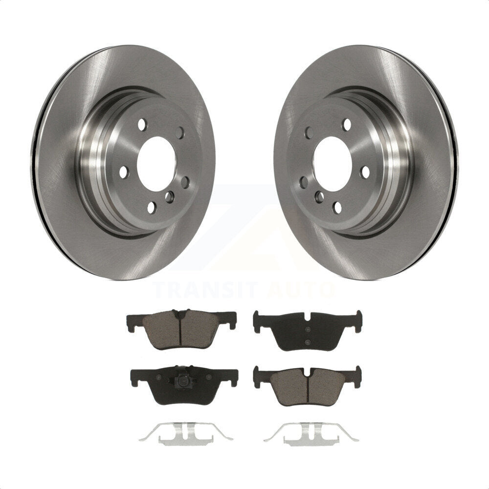 [Arrière] Kit de Disque et plaquette (céramique) de frein pour 2015 BMW 328i xDrive sans Blue Painted Calipers K8C-102050 par Transit Auto