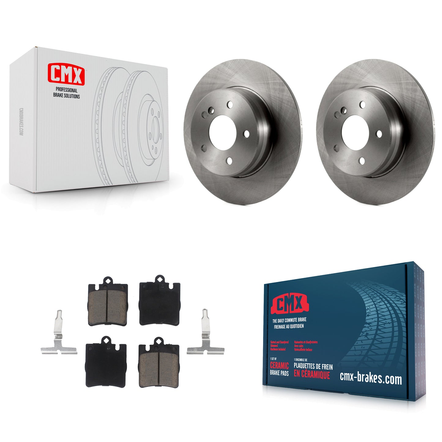 [Arrière] Kit de Disque et plaquette (céramique) de frein pour Mercedes-Benz E320 C230 C240 CLK320 CLK350 C320 C280 E430 SLK350 CLK430 C350 SLK300 K8C-102060