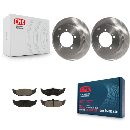 [Arrière] Kit de Disque et plaquette (céramique) de frein pour 2000 Dodge Stratus avec 14" Factory Wheels K8C-102077
