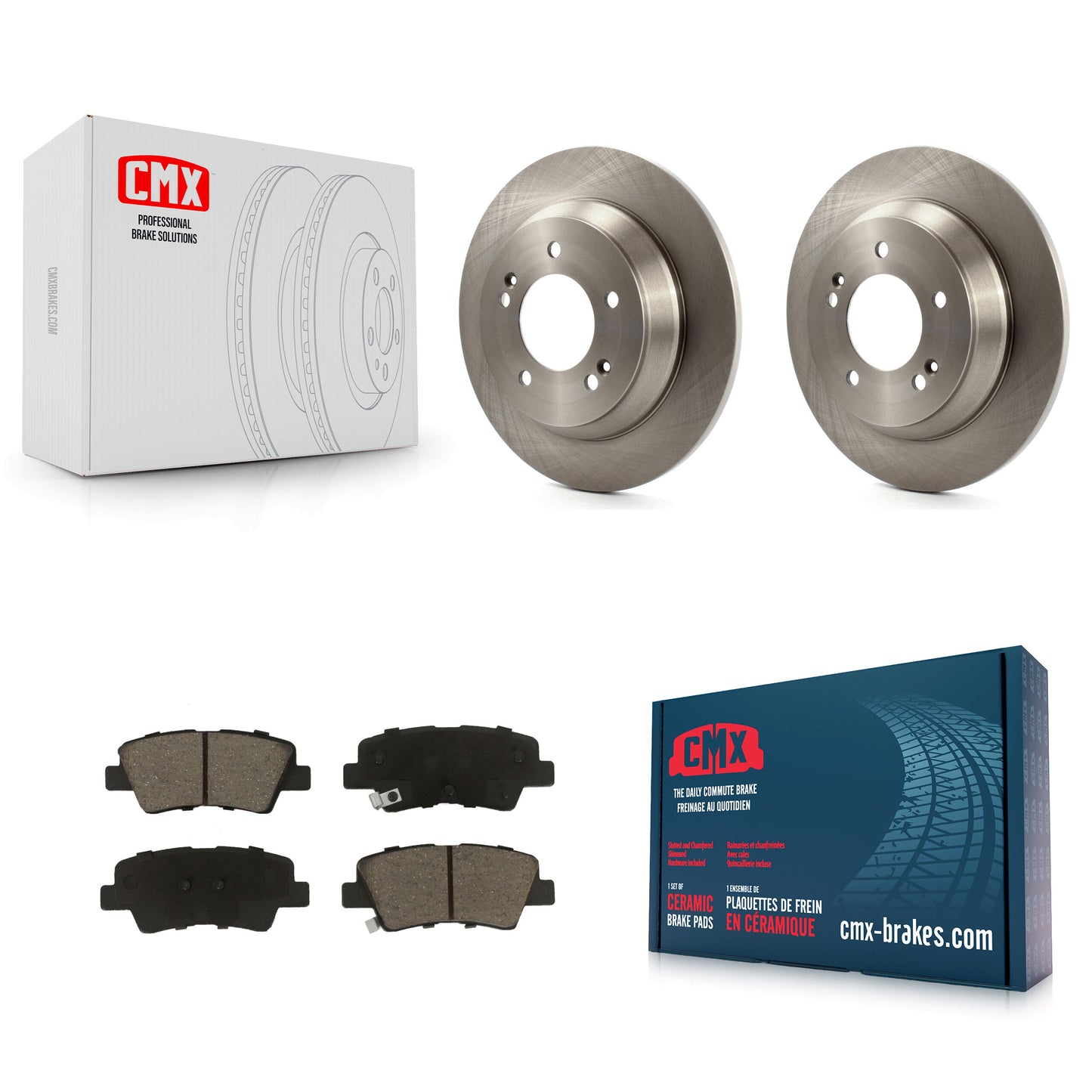 [Arrière] Kit de Disque et plaquette (céramique) de frein pour 2014-2017 Kia Rondo avec Electric Parking K8C-102079