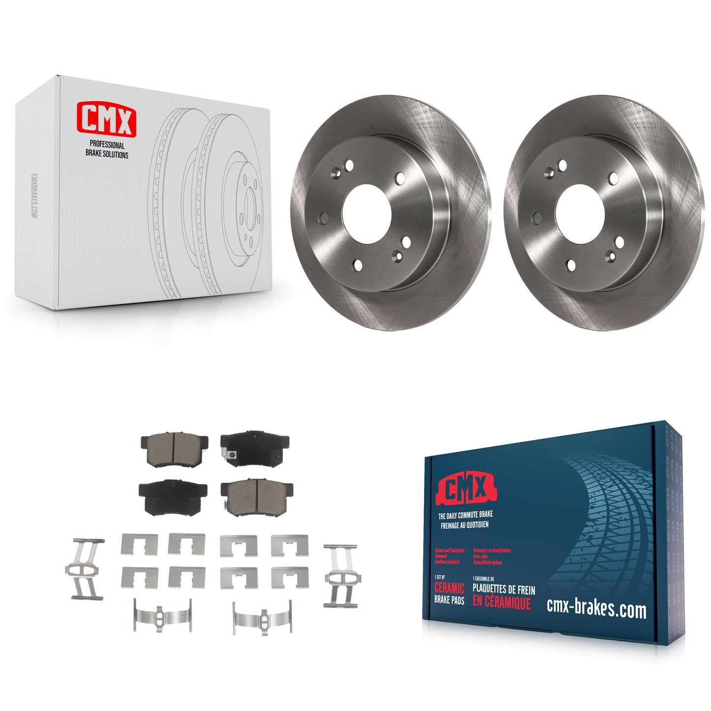 [Arrière] Kit de Disque et plaquette (céramique) de frein pour 1997-2001 Honda Prelude K8C-102081