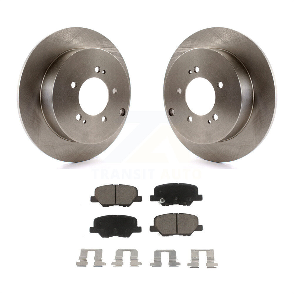 [Arrière] Kit de Disque et plaquette (céramique) de frein pour 2013 Mitsubishi Outlander 3.0L K8C-102089 par Transit Auto