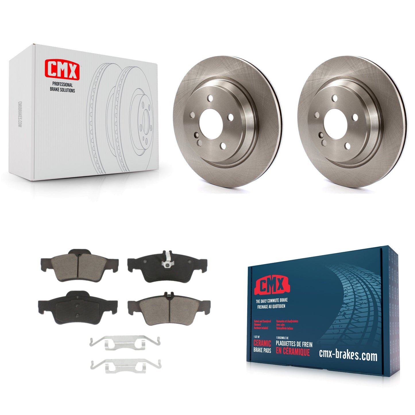 [Arrière] Kit de Disque et plaquette (céramique) de frein pour 2003-2006 Mercedes-Benz S430 S500 AWD K8C-102126