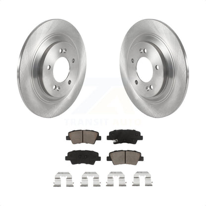 [Arrière] Kit de Disque et plaquette (céramique) de frein pour 2017 Kia Cadenza Limited Technology avec Electric Parking K8C-102136 par Transit Auto