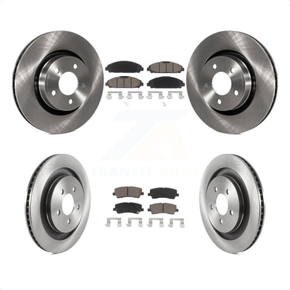 [Avant + Arrière] Kit de Disque et plaquette (céramique) de frein pour 2015 Ford Mustang EcoBoost Premium sans Performance Package K8C-102168 par Transit Auto