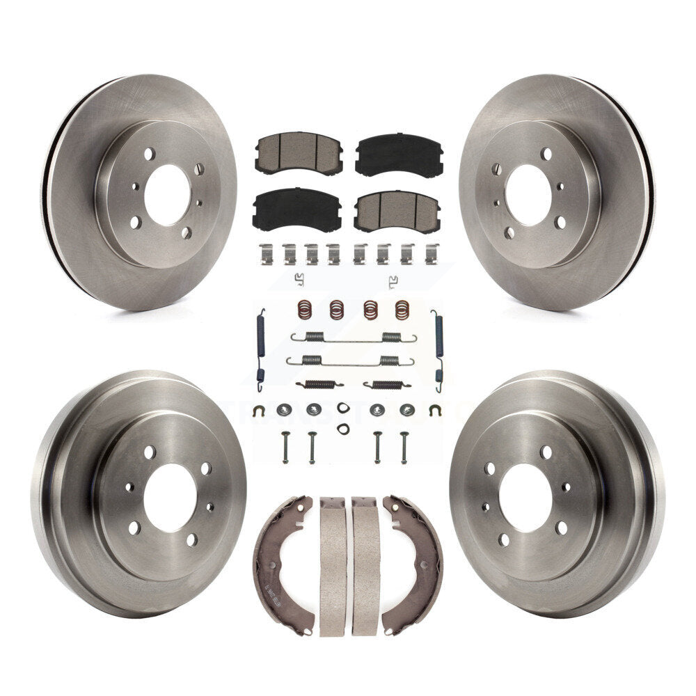 [Avant + Arrière] Kit de Disque et plaquette (céramique) de frein pour Mitsubishi Lancer K8C-102181