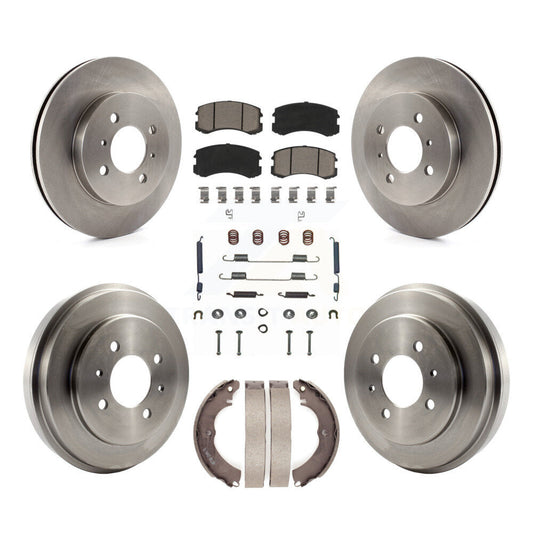 [Avant + Arrière] Kit de Disque et plaquette (céramique) de frein pour Mitsubishi Lancer K8C-102181
