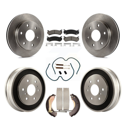 [Avant + Arrière] Kit de Disque et plaquette (céramique) de frein pour Chevrolet Silverado 1500 GMC Sierra Classic K8C-102189