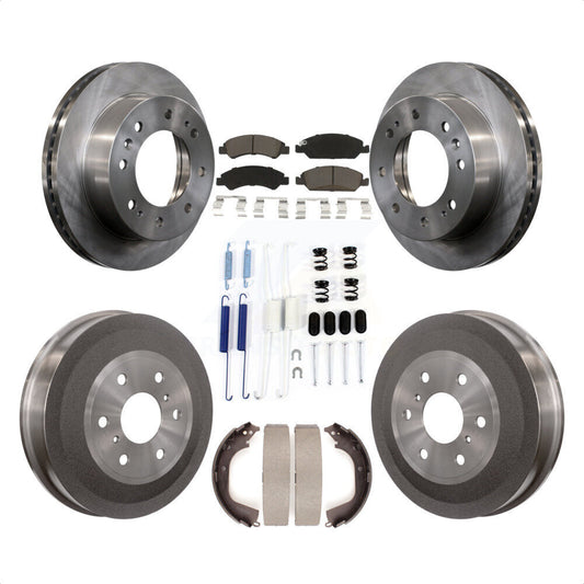[Avant + Arrière] Kit de Disque et plaquette (céramique) de frein pour 2011 Chevrolet Silverado 1500 Hybrid K8C-102191 par Transit Auto