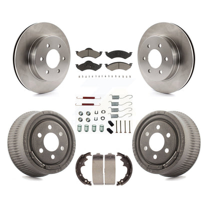 [Avant + Arrière] Kit de Disque et plaquette (céramique) de frein pour 2000-2002 Dodge Dakota avec 9" Diameter K8C-102195