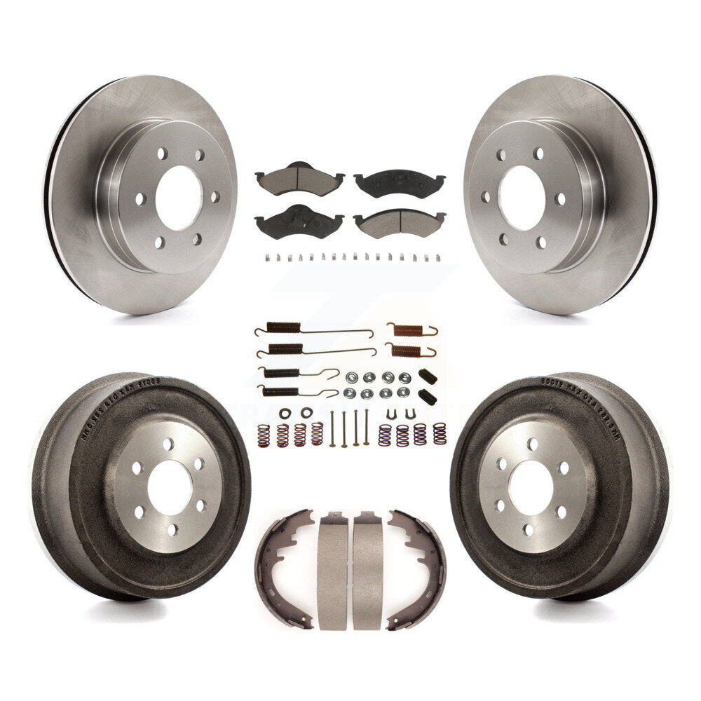 [Avant + Arrière] Kit de Disque et plaquette (céramique) de frein pour 2000-2002 Dodge Dakota Durango K8C-102196