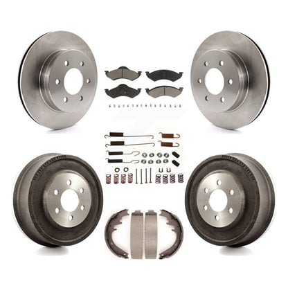[Avant + Arrière] Kit de Disque et plaquette (céramique) de frein pour 2000-2002 Dodge Dakota Durango K8C-102196