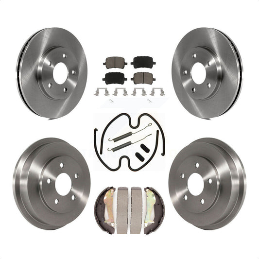 [Avant + Arrière] Kit de Disque et plaquette (céramique) de frein pour 2009 Chevrolet HHR LT Panel LS K8C-102200 par Transit Auto