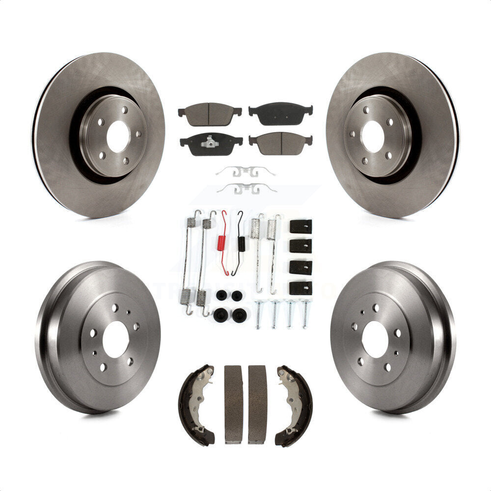 [Avant + Arrière] Kit de Disque et plaquette (céramique) de frein pour 2015-2016 Ford Focus ST FMSI=1004 K8C-102203 par Transit Auto