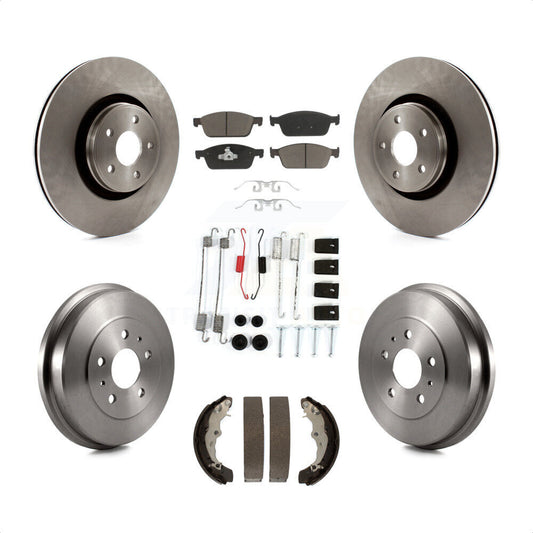 [Avant + Arrière] Kit de Disque et plaquette (céramique) de frein pour 2015-2016 Ford Focus ST FMSI=1004 K8C-102203 par Transit Auto