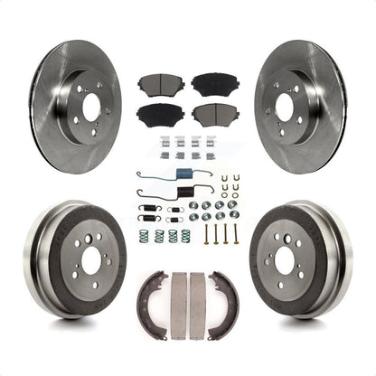 [Avant + Arrière] Kit de Disque et plaquette (céramique) de frein pour 2001-2002 Toyota RAV4 BATTERY EV (EV BEV) engine K8C-102211 par Transit Auto