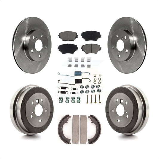 [Avant + Arrière] Kit de Disque et plaquette (céramique) de frein pour 2001-2002 Toyota RAV4 BATTERY EV (EV BEV) engine K8C-102211 par Transit Auto