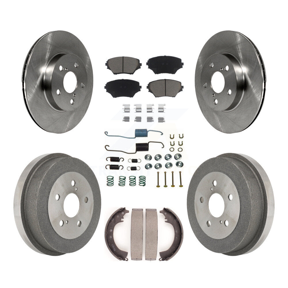 [Avant + Arrière] Kit de Disque et plaquette (céramique) de frein pour 2001-2002 Toyota RAV4 BATTERY EV (EV BEV) engine K8C-102211