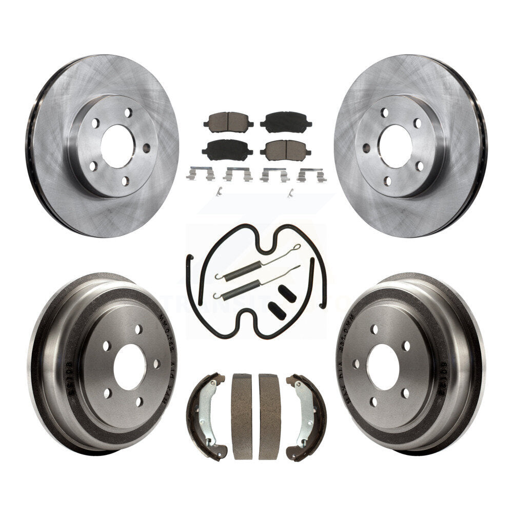 [Avant + Arrière] Kit de Disque et plaquette (céramique) de frein pour 2007 Chevrolet Cobalt LT LTZ LS avec 5 Lug Wheels K8C-102214