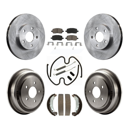 [Avant + Arrière] Kit de Disque et plaquette (céramique) de frein pour 2007 Chevrolet Cobalt LT LTZ LS avec 5 Lug Wheels K8C-102214