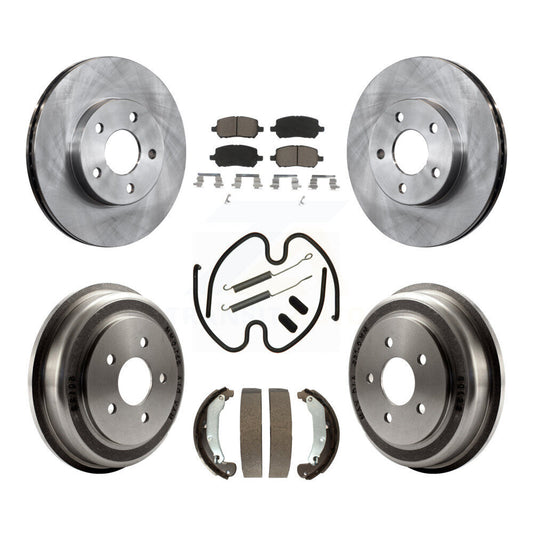 [Avant + Arrière] Kit de Disque et plaquette (céramique) de frein pour 2007 Chevrolet Cobalt LT LTZ LS avec 5 Lug Wheels K8C-102214